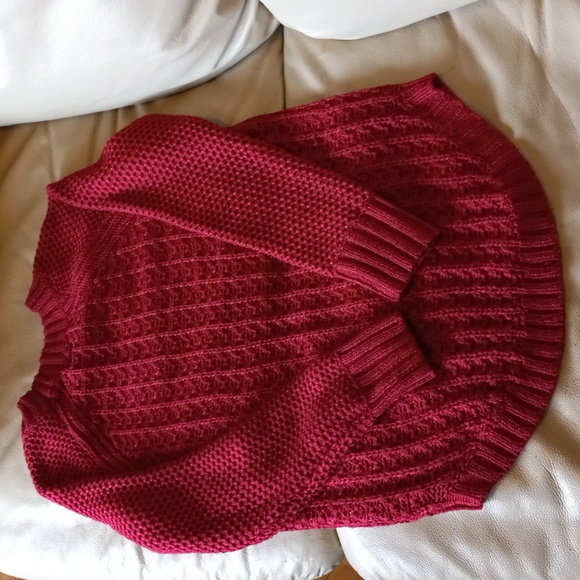 Calvin Klein Jeans ReddishDarkPink Long Sleeve Pullover Size M Ex. Cond.like new - Picture 8 of 11